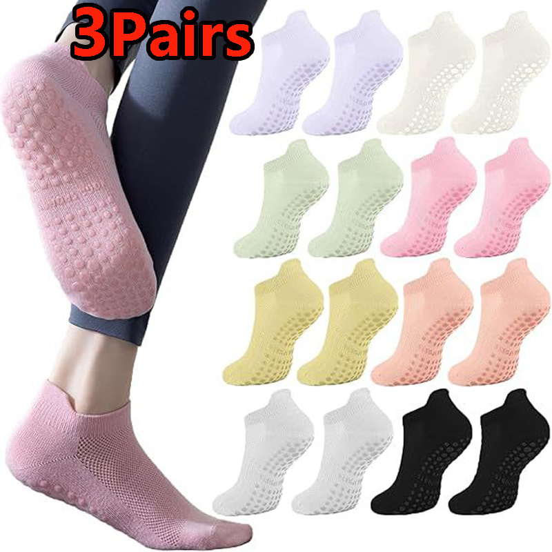Pilates Yoga Youtube - 3 Paar Yoga-Socken für Damen, atmungsaktive