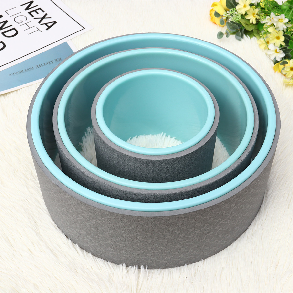 Pilates Yoga Ring - 6,5 Zoll Hochwertiges Yoga-Rad für Rückbeugübungen