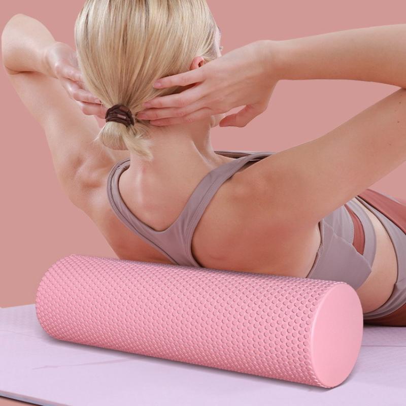 Pilates Yoga Home Workout - Yoga-Rolle, runde EVA-Schaum-Zylinderrolle für Pilates-Übungen, verbesserte