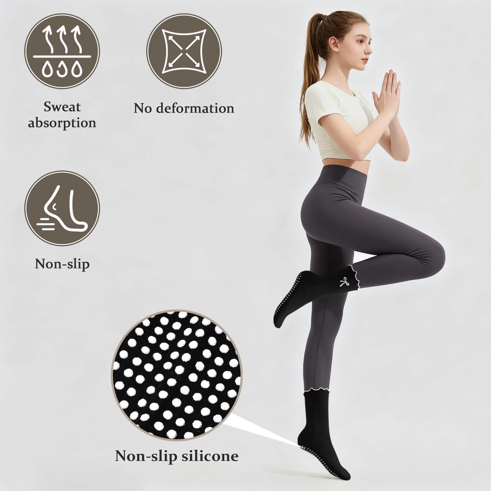 Rutschfeste Pilates-Socken aus – Pilates Yoga Youtube Bewertung und Preis