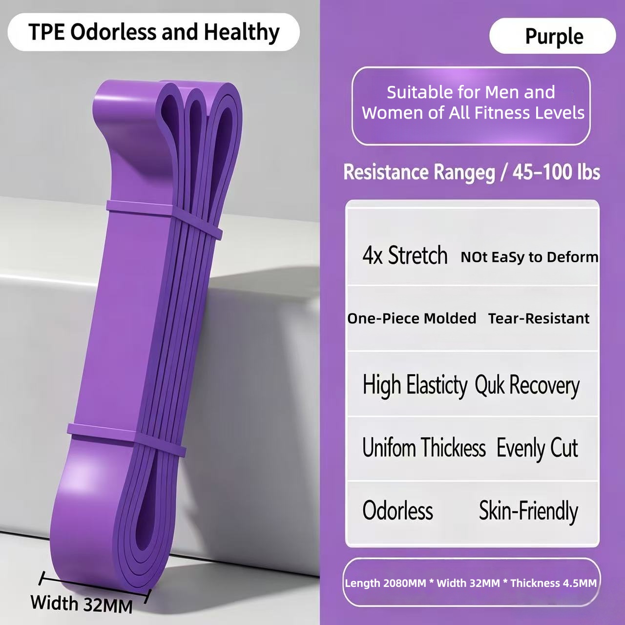 TPE-Widerstandsbänder 6 Stufen – Pilates Yoga Difference Bewertung und Preis
