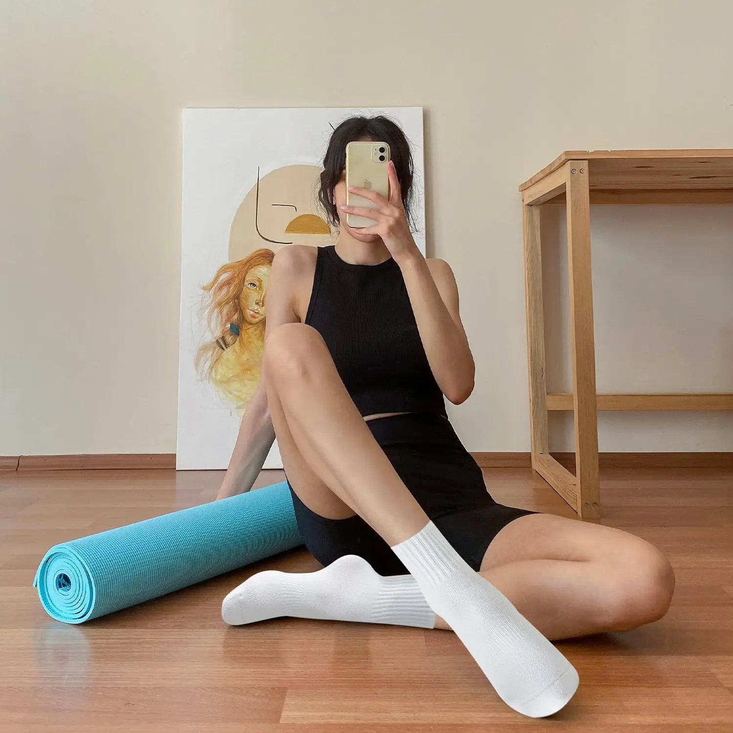 4 Paar Damen-Yoga-Socken, einf – Pilates Yoga Origin Bewertung und Preis