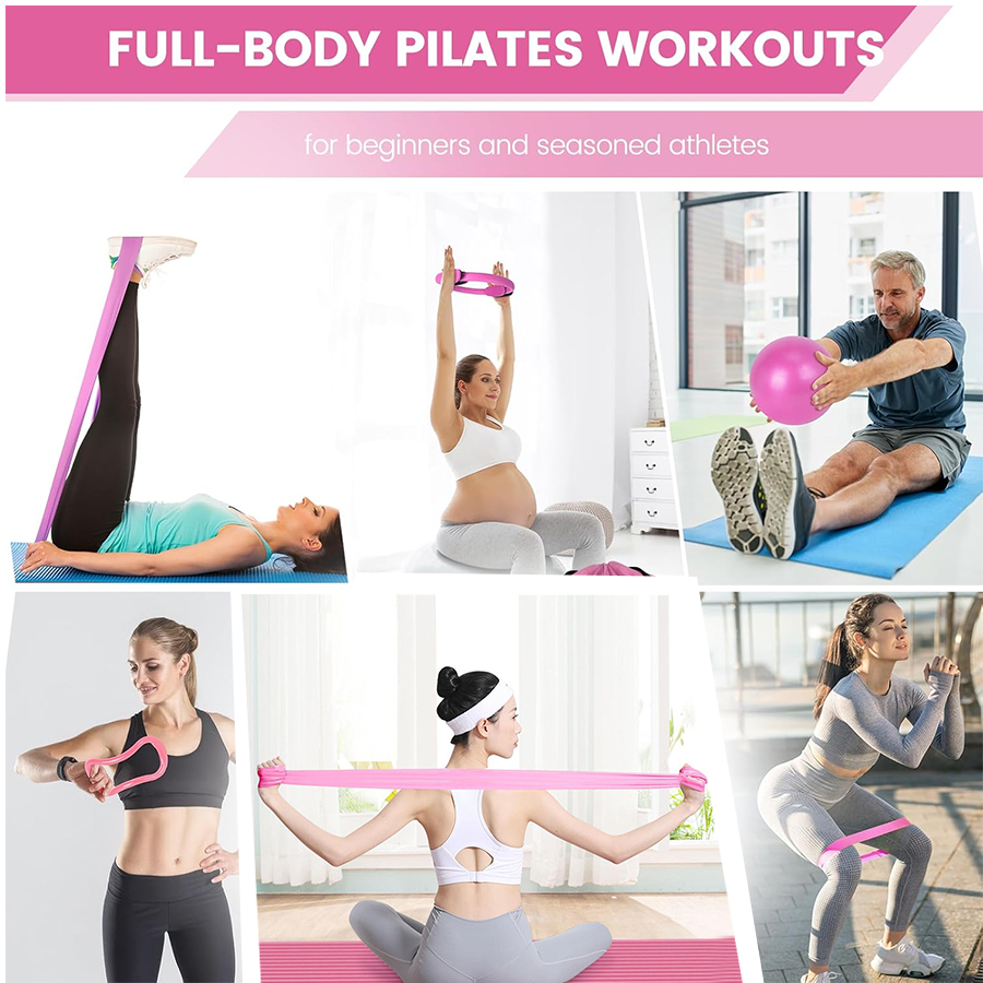 Kundenspezifisches LOGO 5-teil – Pilates Yoga Home Workout Bewertung und Preis