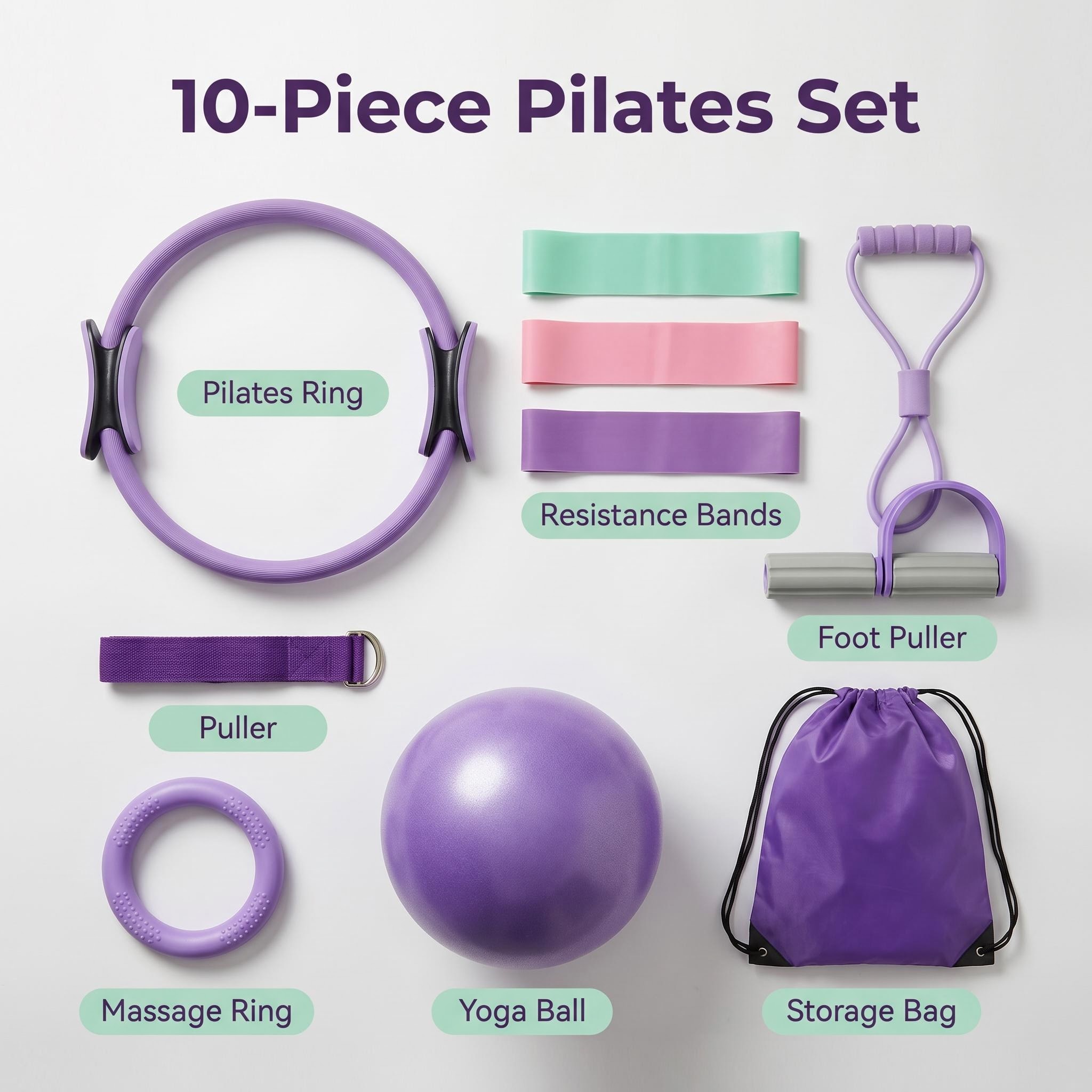 Neues Yoga-Pilates-Kombi-Set,  – Pilates Yoga Combo Bewertung und Preis