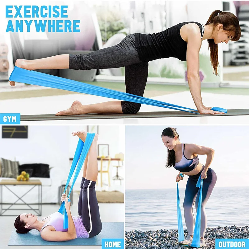 Elastische Yoga-Fitnessbänder, – Pilates Yoga Home Workout Bewertung und Preis